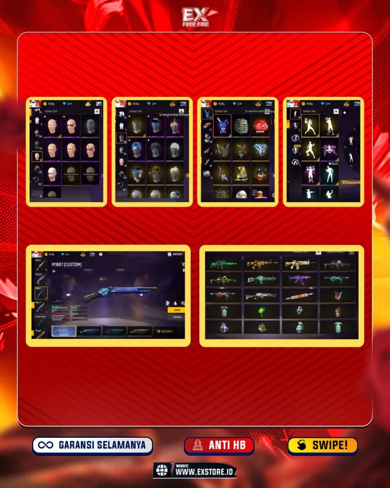 ANGEL UNGGU + VAULT 133 + SENDAL + CELANA 107 + SG MAMBA