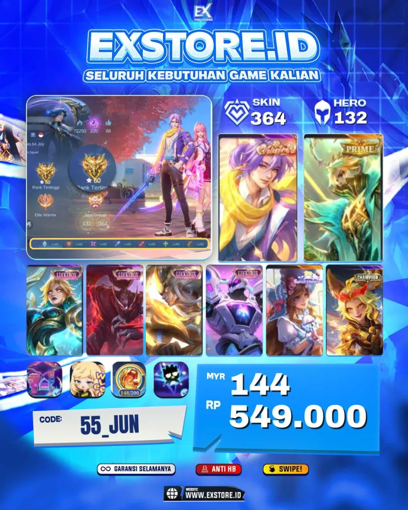 LANCELOT VALENTINE + GRANGER PRIME + EUDORA LUCKYBOX + HAYABUSA LUCKYBOX + MARTIS LUCKYBOX + URANUS LUCKYBOX + JOY CHAMPION