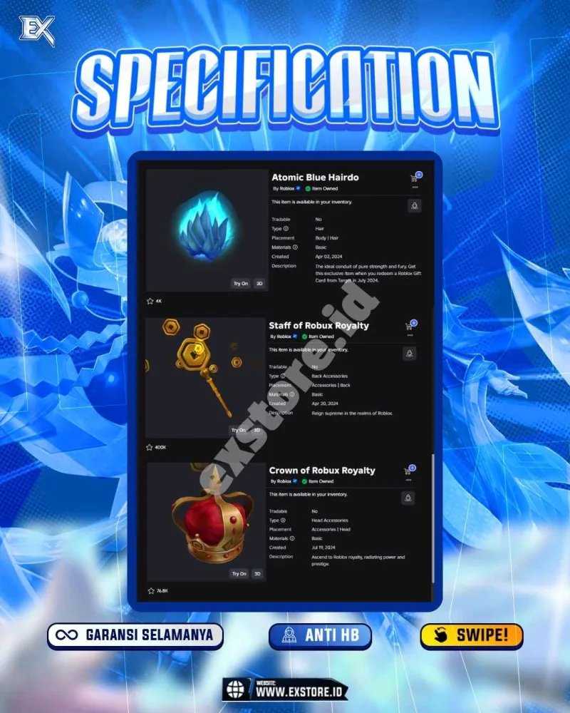 BOUNTY 30M + PERMANENT DRAGON KITSUNE GAS DOUGH PORTAL MAGMA ICE + V4 DRACO + 18 LEVI HEART + ACCESSORIES LIMITED