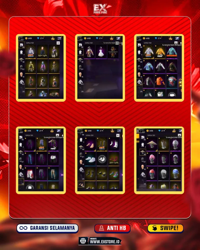 BAJU 323 + EVO 1 + SG LUMUT + BUNDLE SASUKE