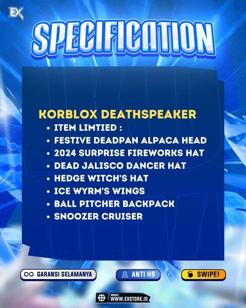 KORBLOX DEATHSPEAKER + ACCESSORIES LIMITED