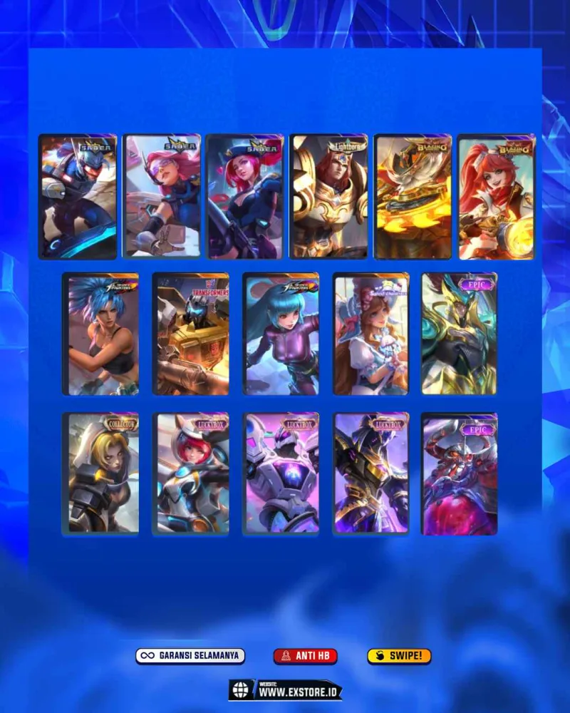 FANNY ASPIRANTS + SUYOU SASUKE + AURORA KOF +VALIR KOF + LING NEOBEATS +  VALIR COLLECTOR + KUFRA COLLECTOR