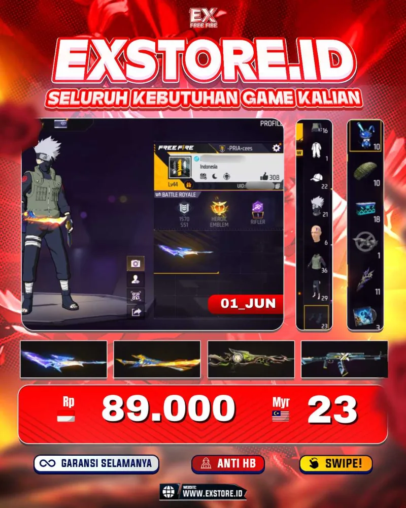 BUNDLE KAKASHI + VAULT 36 + SG MAMBA