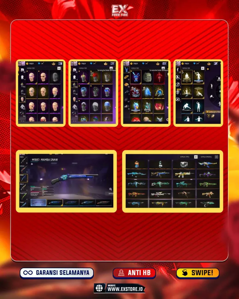 VAULT 285 + ANGEL MERAH + BUNDLE SASUKE + SG MAMBA + CELANA 193