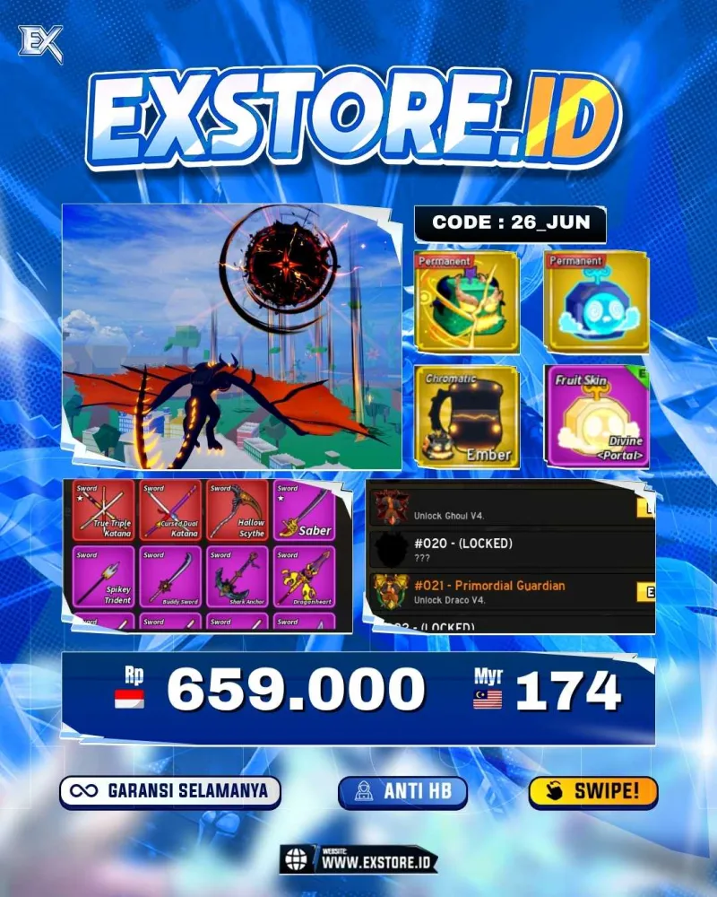 PERMANENT DRAGON PORTAL LIGHTNING + SKIN EMBER DRAGON + DEVINE PORTAL + YELLOW LIGHTNING + V4 DRACO FG GHOUL FG