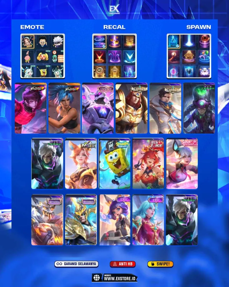 DYRROT KOF + URANUS LUCKYBOX + KARINA KOF + GUSION VENOM + HARLEY VENOM