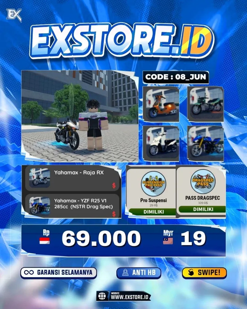 MONEY 21M + MOTOR LIMITED 3 + GAME PASS 2