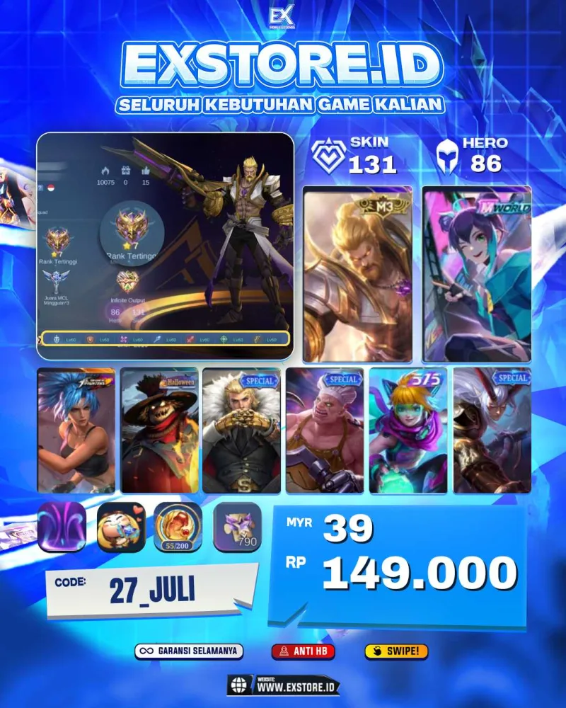 ROGER M3 + Mword + KARINA KOF + FRANCO  + TIGREAL SPECIAL + HARIT 515