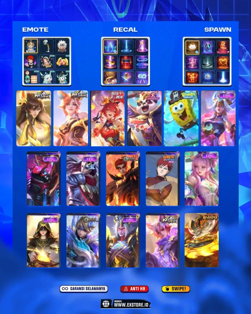 NATALIA COLLECTOR +  TIGREAL LIGHTBORN + VALIR DRAGON TIMER +  VALE GAARA +  HARLEY VENOM + FRANCO BALZING