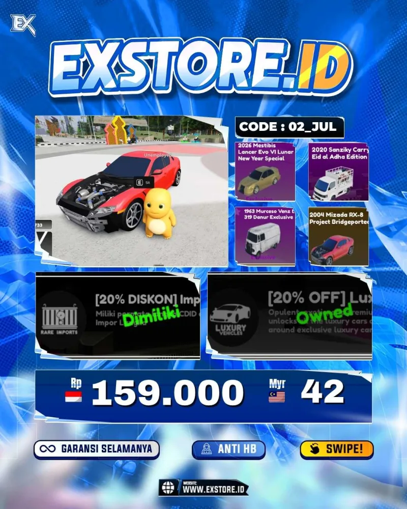 LIMITED CARS 21 + GAMEPASS 3 + DDS MOTOR LIMITED 4 + GAMEPASS 2 + FISCH LEVEL 1500