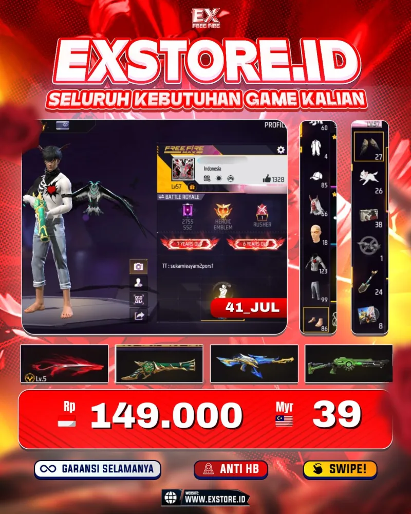 SG TEROMPET + EVO 1  + KEPALA BUDI + VAULT 123