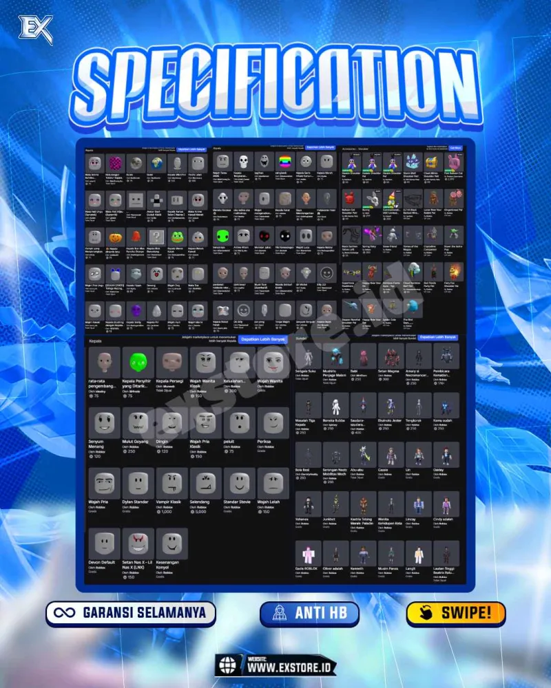 KORBLOX DEATHSPEAKER + LIMITED ACCESSSORIES + BLOXFRUITS