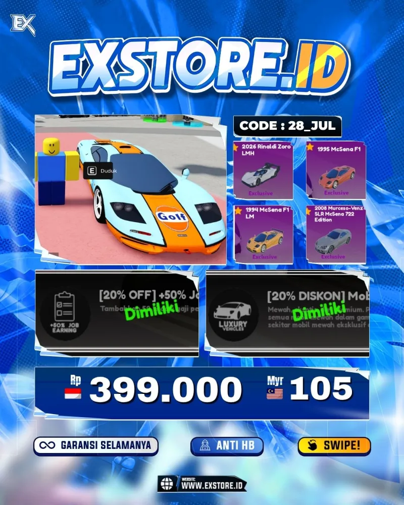 LIMITED CARS 151 + GAMEPASS 6