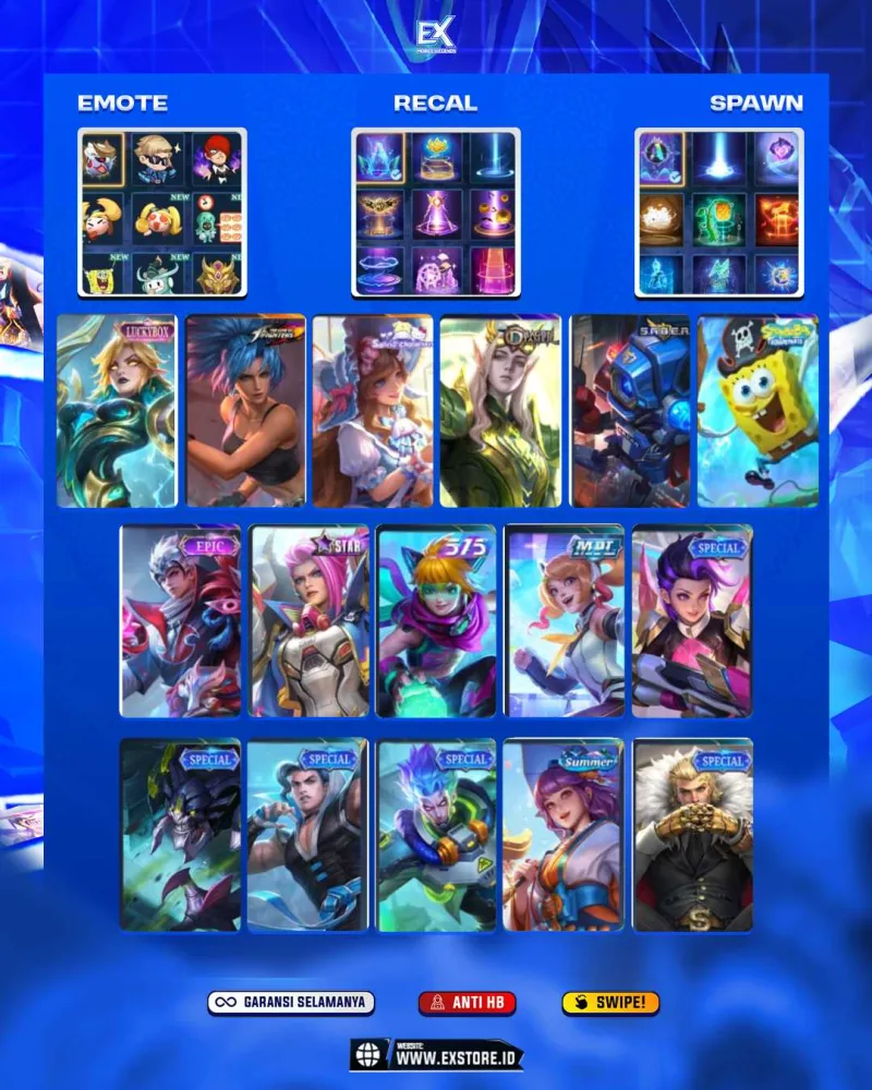 KARINA KOF + EUDORA LUCKYBOX + FLORIN SANRIO + ESTES DRCON RIMER + VALIR EPIC
