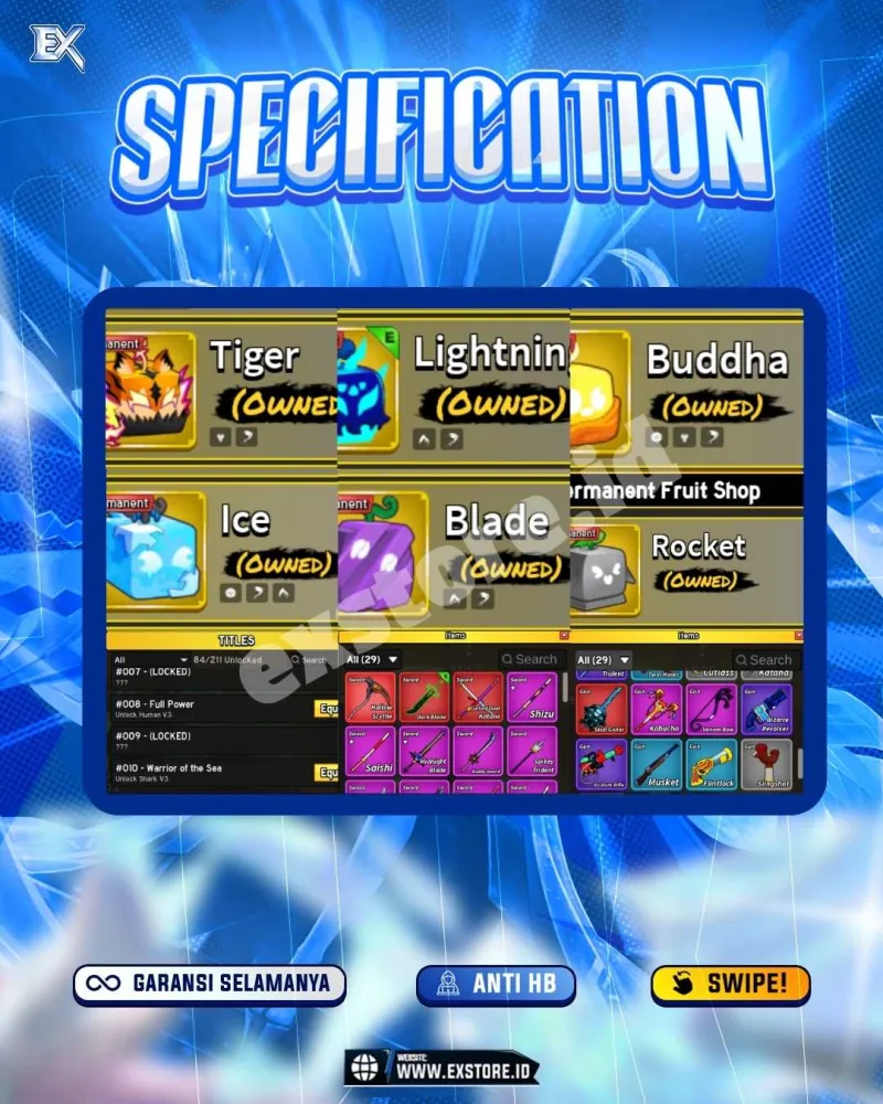 DARK BLADE + PERMANENT TIGER LIGHTNING BUDDHA ICE