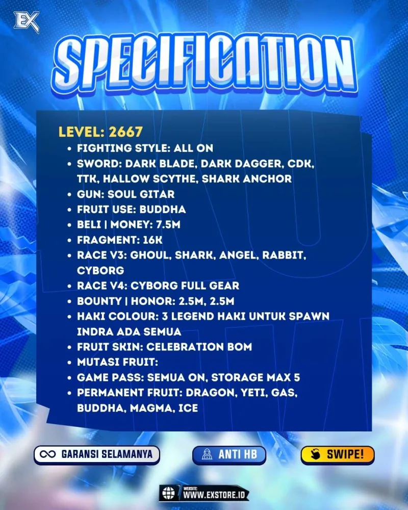 ALL FIGHTING STYLE + PERMANENT DRAGON YETI GAS BUDDHA MAGMA ICE + GAMEPASS
