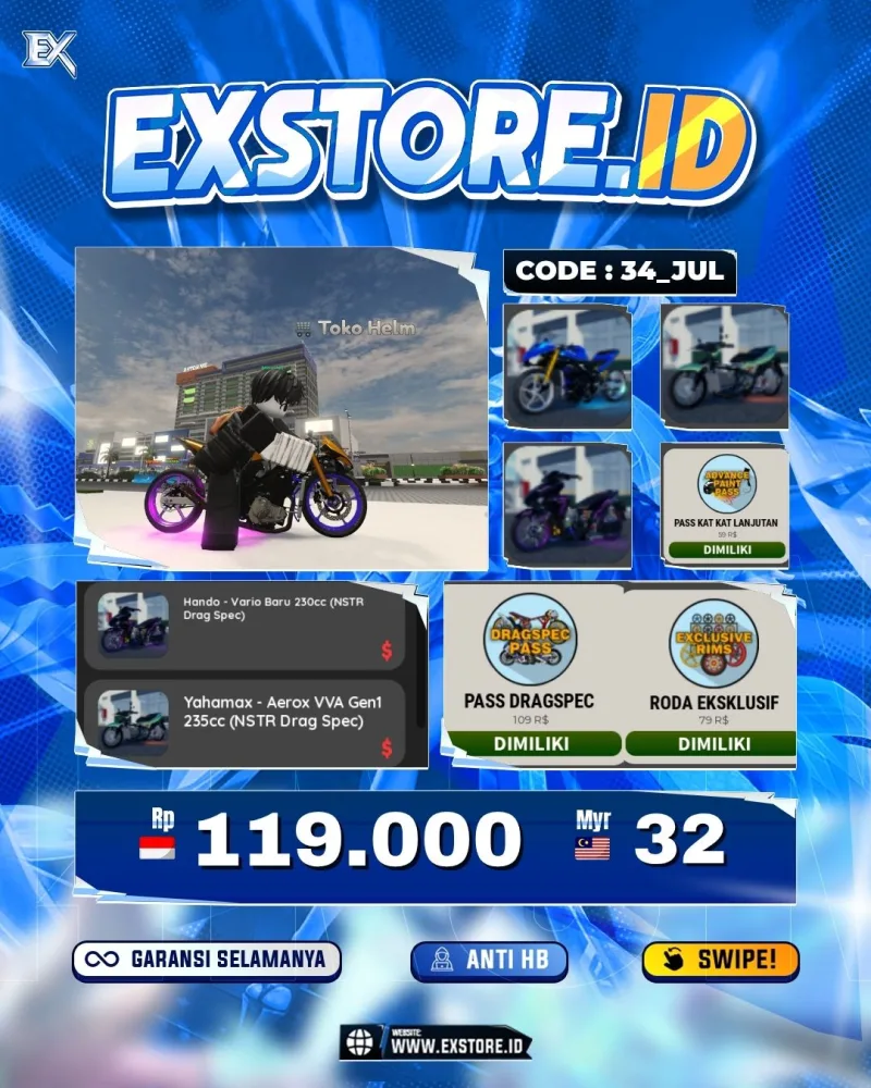 MONEY 23M + MOTOR LIMITED 3 + GAME PASS 3