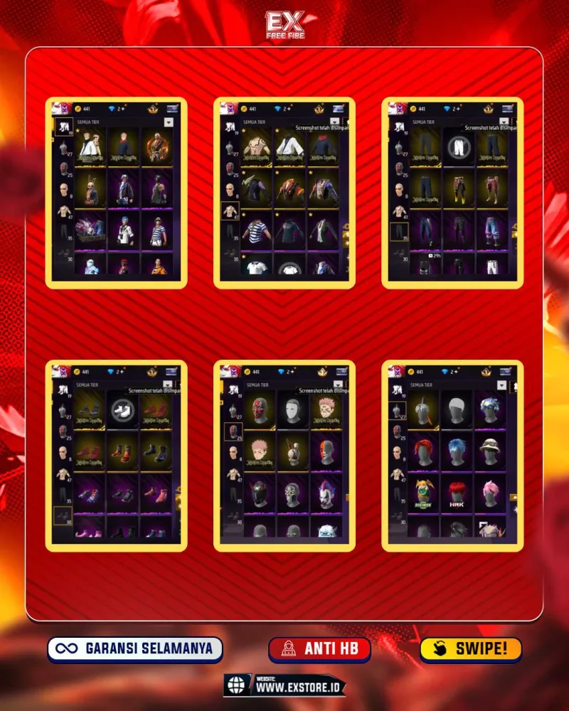 VAULT 47 + BUNDLE INCUBATOR 1 + TANGAN TINJU ON + EVO 1 + EMOTE LOBY ON