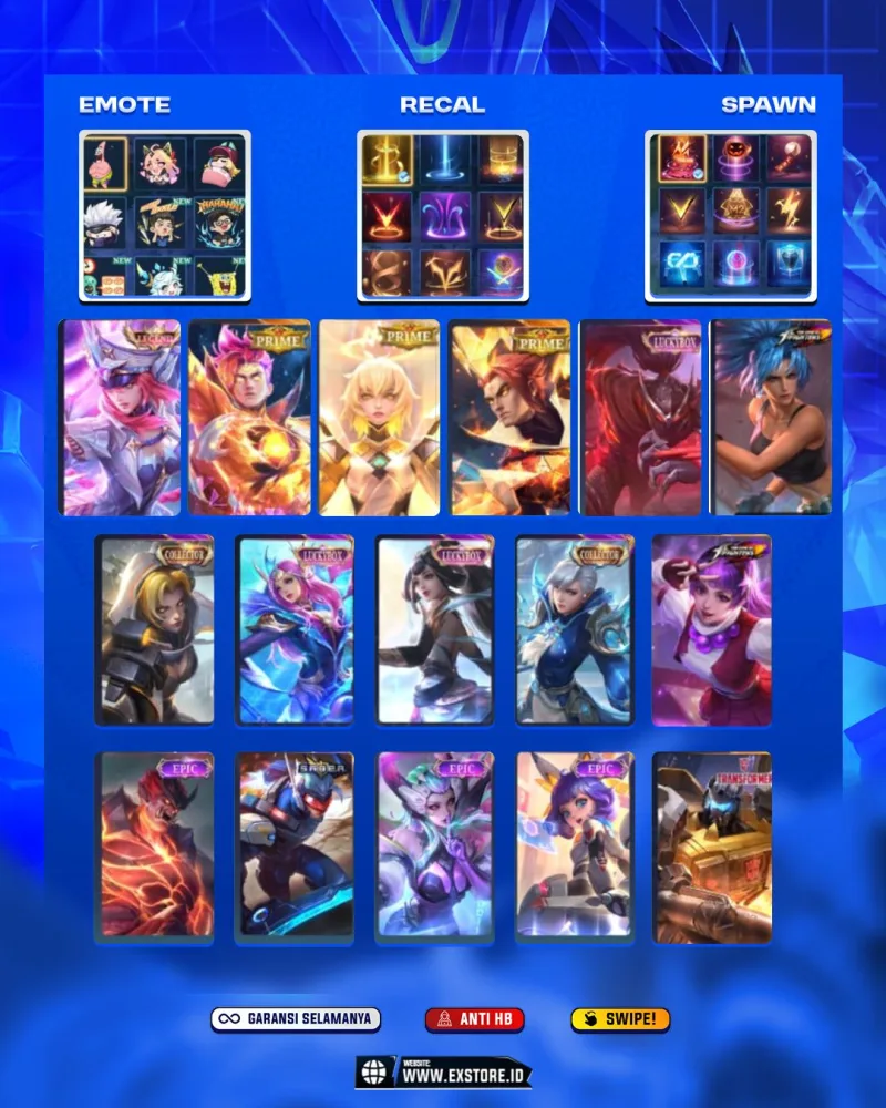 FREYA LEGEND + BETRIX PRIME + CLAUDE PRIME + YU ZHONG PRIME