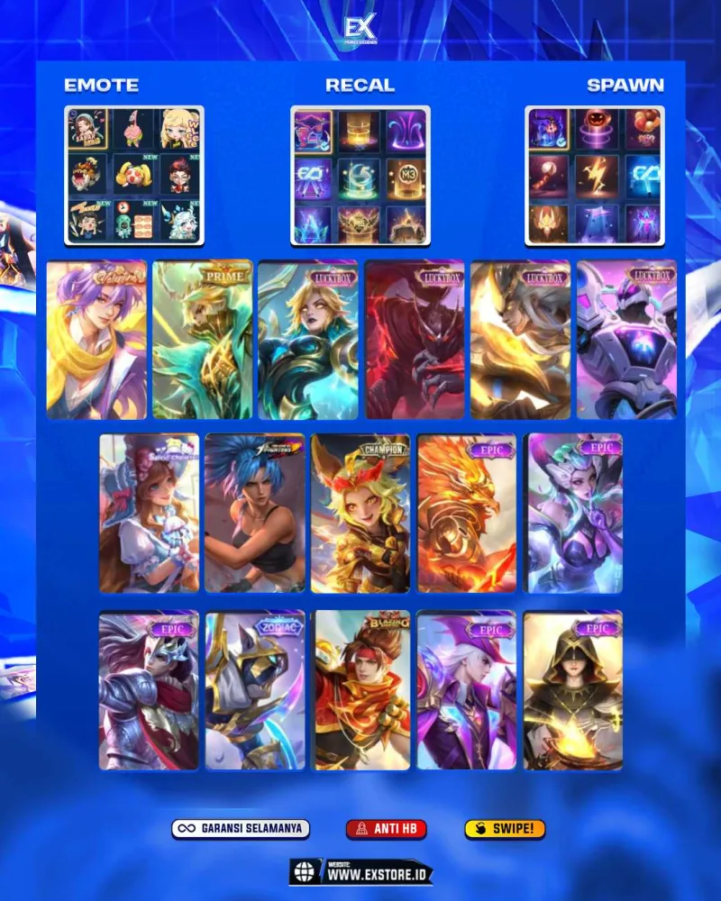LANCELOT VALENTINE + GRANGER PRIME + EUDORA LUCKYBOX + HAYABUSA LUCKYBOX + MARTIS LUCKYBOX + URANUS LUCKYBOX + JOY CHAMPION