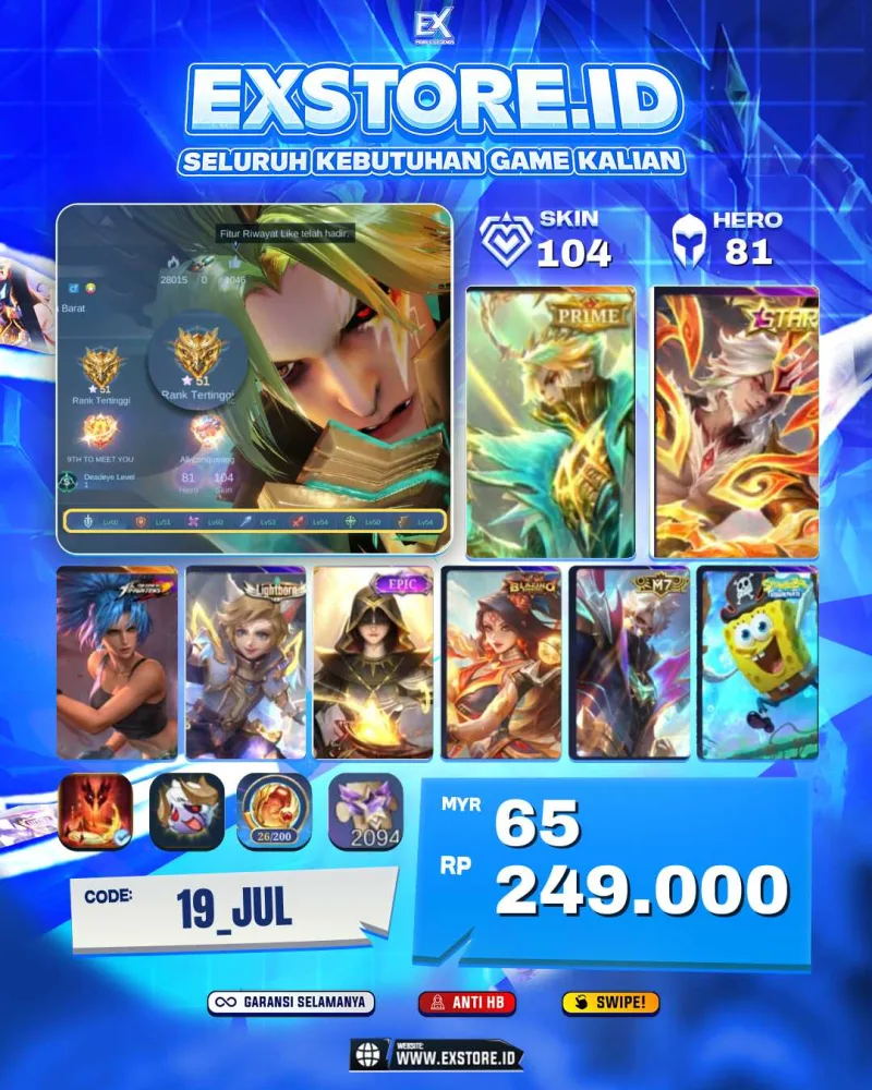 GRANGER PRIME + SUN STAR + KARINA KOF + HARIT LIGHTBORN + LUNOX EPIC