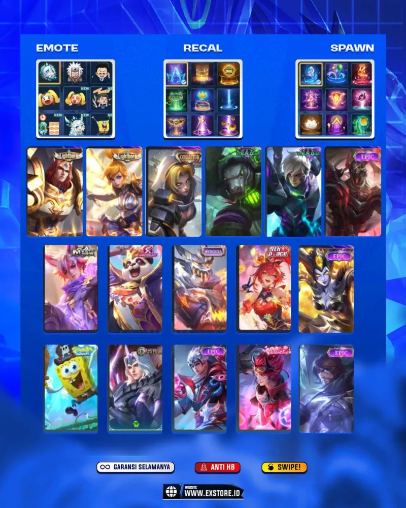 JULIAN MYTIK + FANNY LIGHTBORN + TIGREAL LIHGTBORN + GUSION VENOM + VALIR DRAGON TIMER + VALE GAATA +  GROCK VENOM