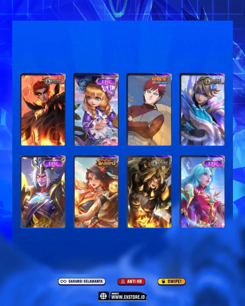 JULIAN MYTIK + FANNY LIGHTBORN + TIGREAL LIHGTBORN + GUSION VENOM + VALIR DRAGON TIMER + VALE GAATA +  GROCK VENOM