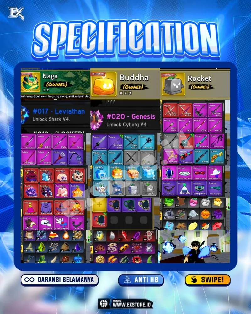 PERMANENT DRAGON BUDDHA + TTK CDK + V4 CYBORG SHARK + DDS + VBL + FISH IT