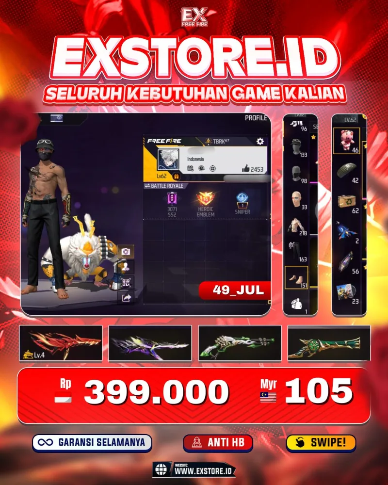 EVO 1 +  SG LUMUT + SG TEROMPET + VAULT 218