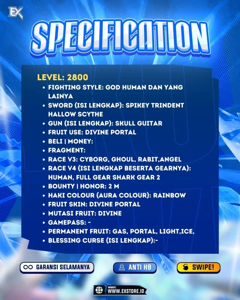 GODHUMAN + PERMANENT GAS PORTAL LIGHT ICE + DEVINE PORTAL