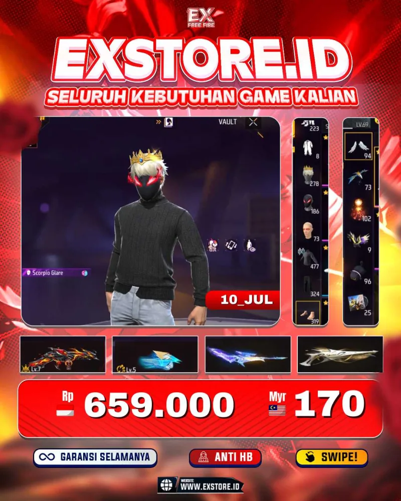 BAJU HITAM POLOS ON + SG GURUN + MAX 2 + SG RIPER + VAULT 477