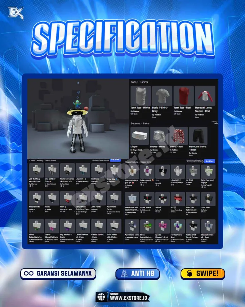 AVATAR ACCOUNT + LIMITED ACCESSSORIES