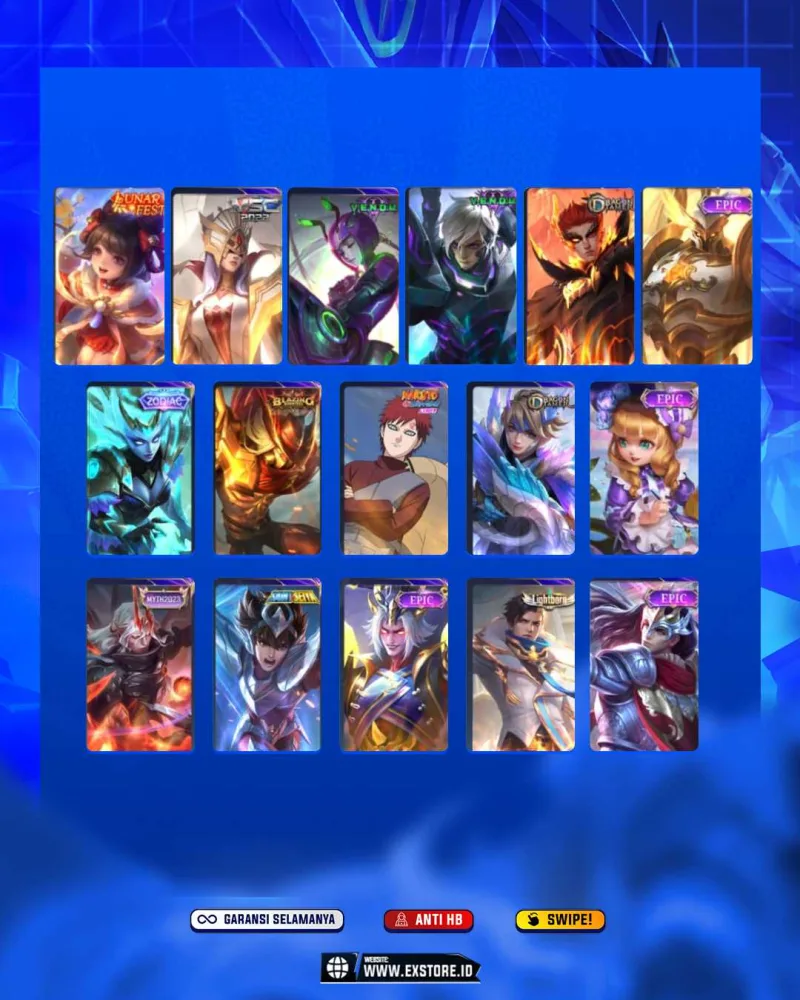 GOJO XAVIER + SUYOU SASUKE + YSS COLLECTOR +KARINA KOF + KAGURA STAR  + LESLAY STAR + FLORIN SANRIO