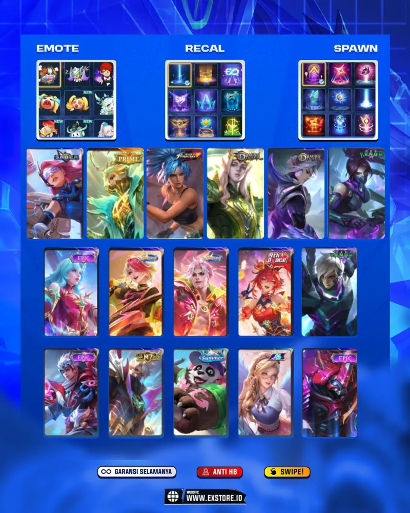 GRANGER PRIME + LING DRAGON TIMER + KARINA KOF + HANABI VENOM + GUSION VENOM