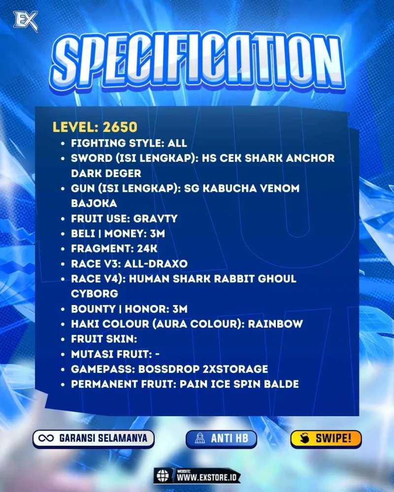 SANGUINE ART + HS CDK SHARK ANCHOR + PERMANENT PAIN ICE + V4 CYBORG GHOUL RABBIT SHARK HUMAN
