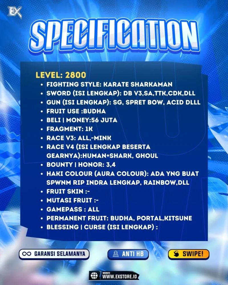 PERMANENT KITSUNE PORTAL BUDDHA + FRUIT NOTIFIER + DB V3
