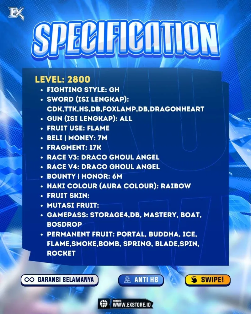 PERMANENT PORTAL BUDDHA ICE FLAME + GODHUMAN + CDK TTK HS  DARK BLADE + V4 DRACO GHOUL ANGEL