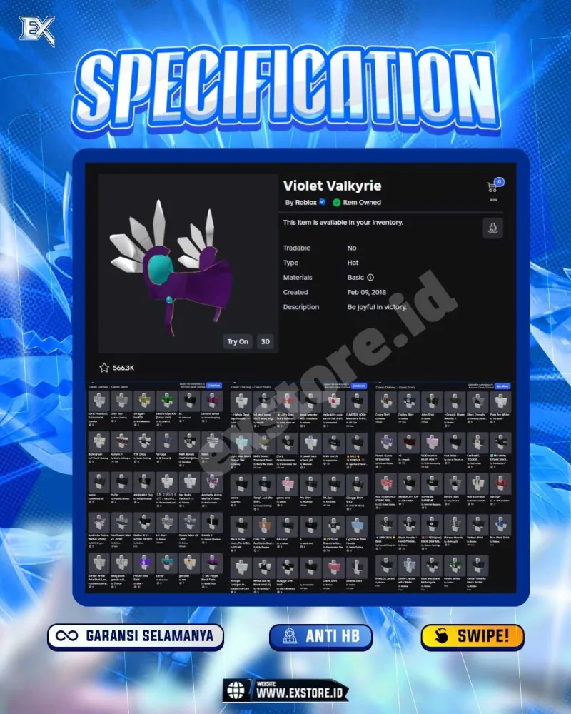 VIOLET VALKYRIE AVATAR ACCOUNT