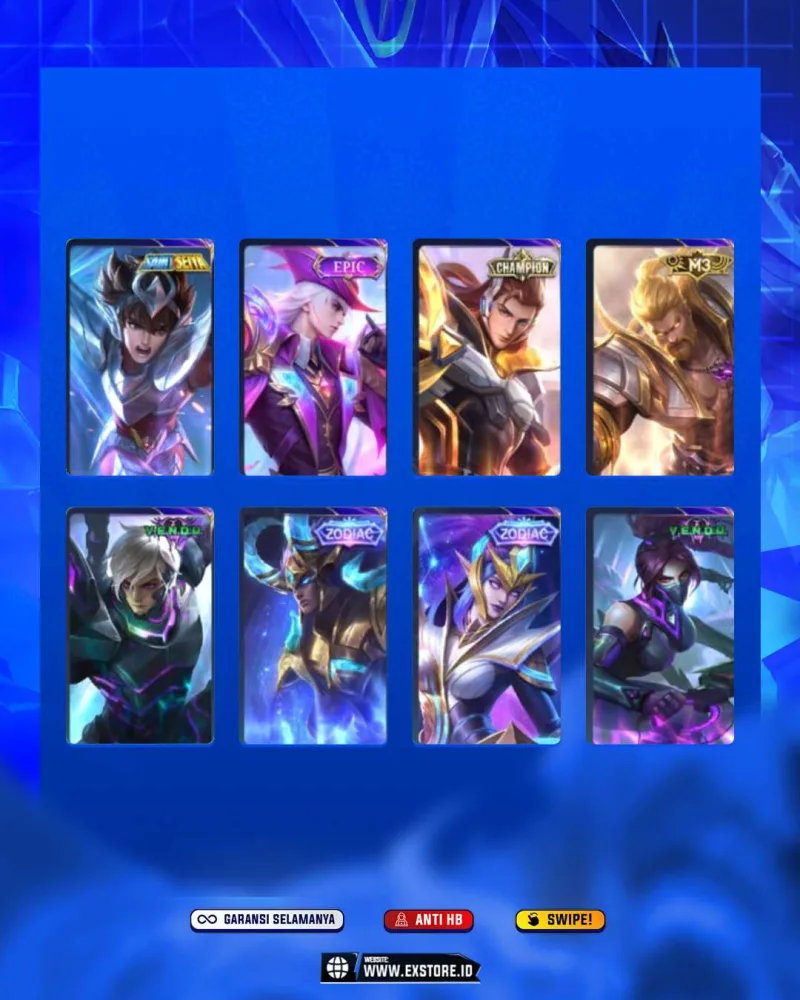 LANCELOT VALENTINE + LUNOX LEGEND + CLAUDE PRIME + GRANGER PRIME + LESLAY ASPIRANTS + AURORA KOF