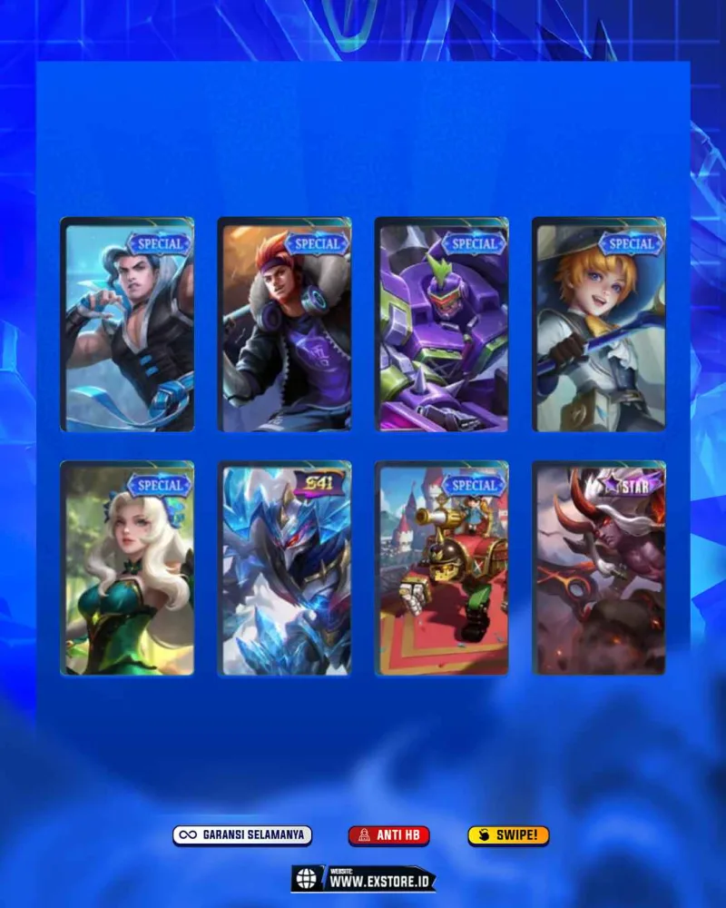 LING KUNGFU PANDA + VALIR DRAGON TIMER + KIMMY DRAGON TIMER + NATALIA COLLECTOR + FREYA EPIC + CHANGE EPIC + MOSKOV EPIC