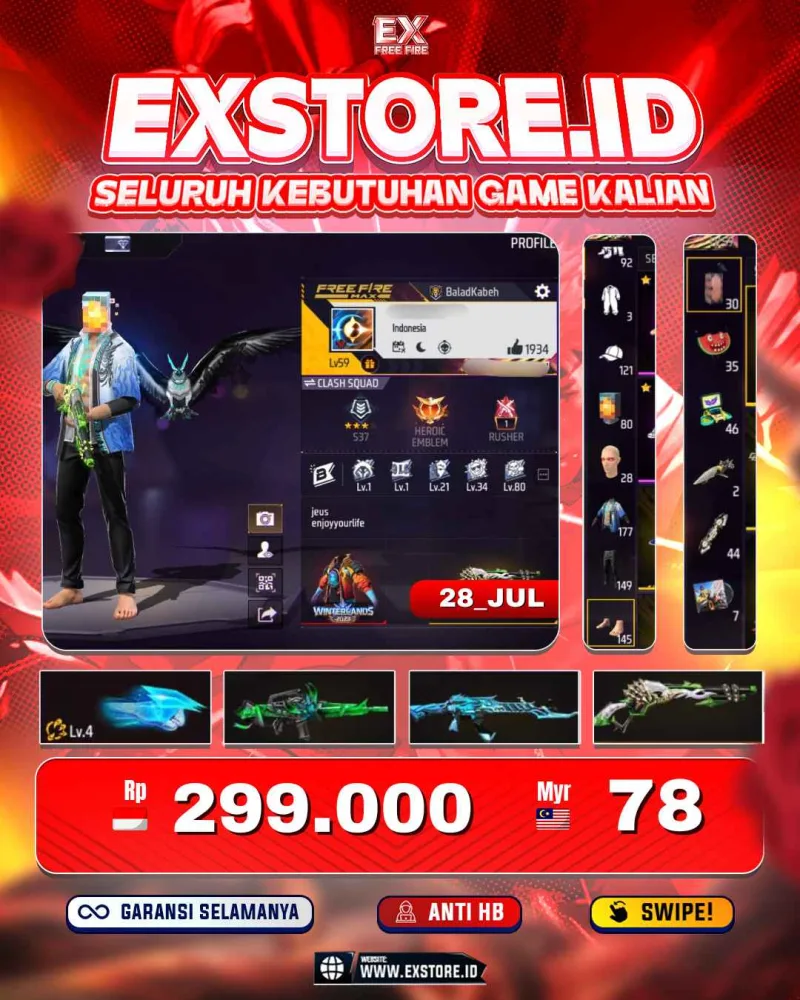 SG LUMUT + EVO 1 + VAULT 177 + SG MAMBA + BUNNY