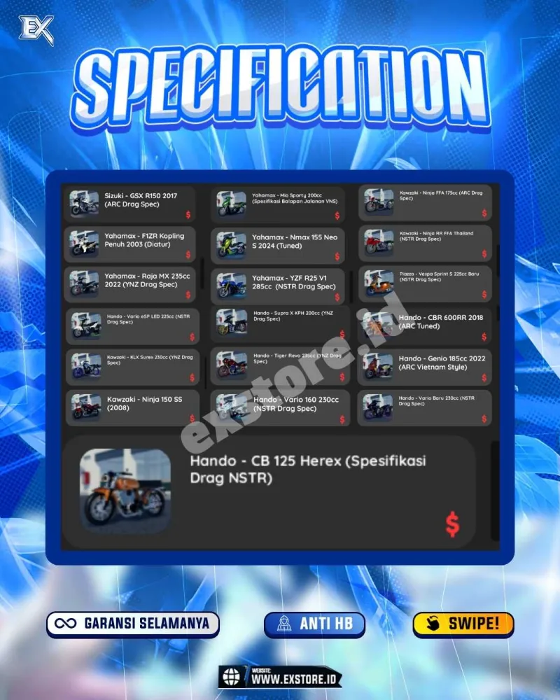 LIMITED CARS 160 + GAMEPASS 6 + DDS 18 LIMITED + GAMEPASS 6