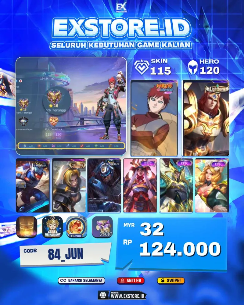 CLAUDE VALENTINE + VALE GAARA +  FREYA EPIC + ZILONG EPIC