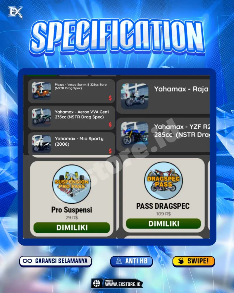 MONEY 21M + MOTOR LIMITED 3 + GAME PASS 2