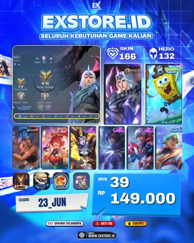 LANCELOT DRAGON TIMER + KARINA KOF + FANNY PACE + IRITHEL EPIC + VALIR EPIC