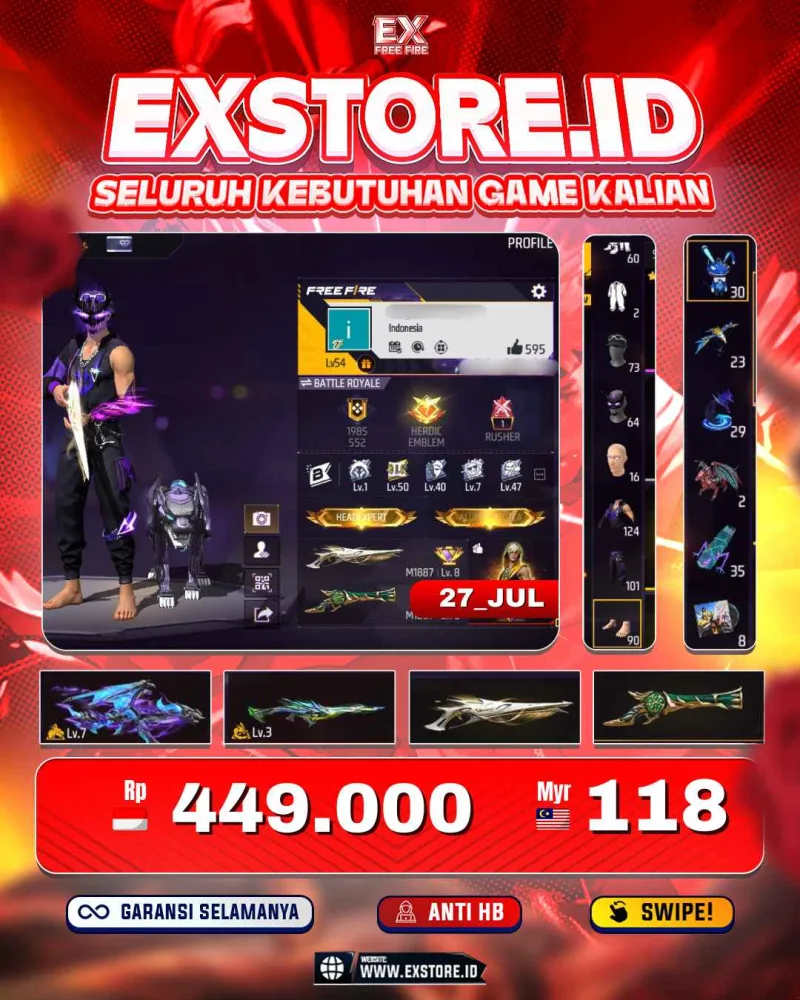 VAULT 124 + EVO 2 MAX 1 + SG GURUN + SG TEROMPET + BUNDLE PARADOX