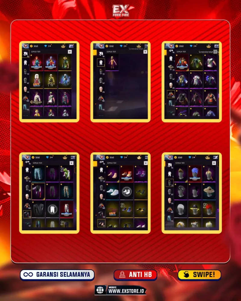 SG GURUN + TOPI JERAMI + EVO 2 MAX 1 + ANGEL MERAH  + VAULT 140