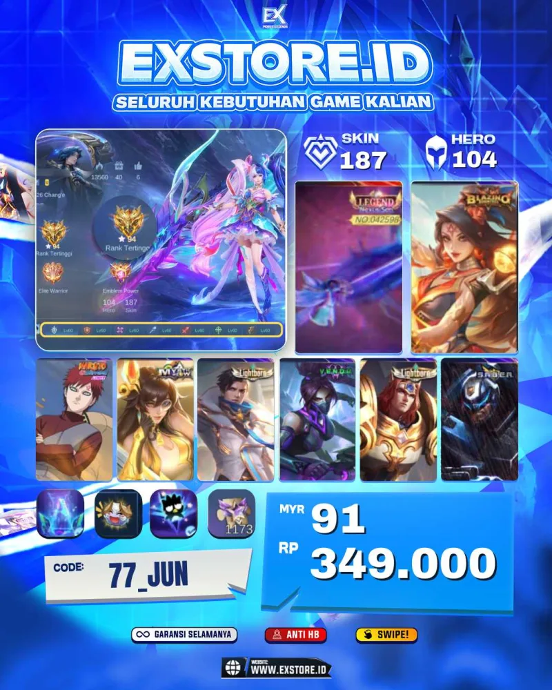 LAYLA LEGEND + VALE GAARA + GRANGER LIGHBORN + HANABI VENOM + JHONSON SABER  + LESLAY STAR