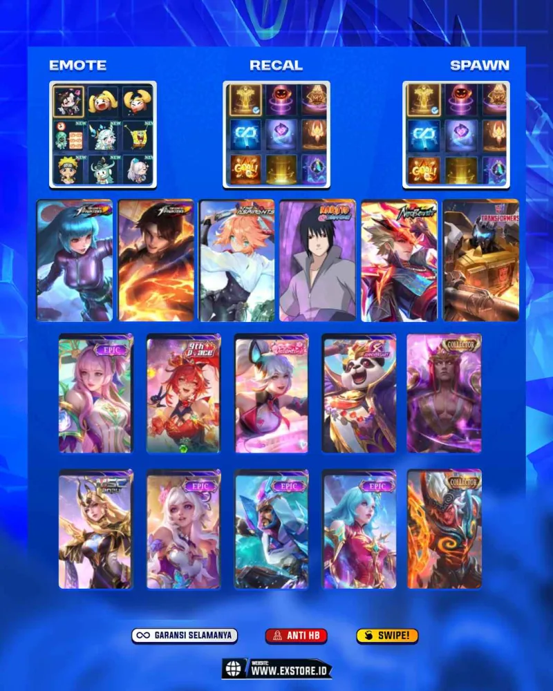 FANNY ASPIRANTS + SUYOU SASUKE + AURORA KOF +VALIR KOF + LING NEOBEATS +  VALIR COLLECTOR + KUFRA COLLECTOR