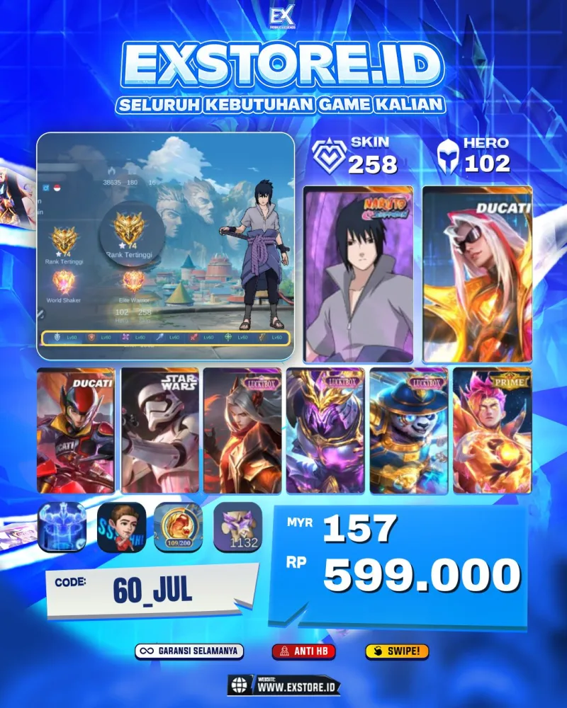 SOYOU SASUKE + LEOMORD DUCATI + IRITHEL DUCATI + KIMMY STAR WARS + CLAUDE PRIME